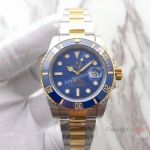 EWF Rolex Submariner 3135 Two Tone Blue Ceramic Watch AAA Replica